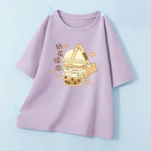 Kawaii Bear Boba Tea Tee